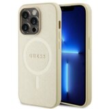  originalni guess ovitek GUHMP15XPSAHMCB z magsafe saffiano za iphone 15 pro max - zlat Cene