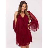 Italy Moda Dress-MI-SK-62435.16-burgundy | Shoptok.si