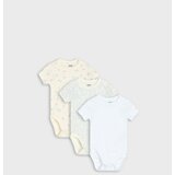 Sinsay Pamučni body s cvjetnim uzorkom 3 pack | shoptok.hr