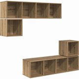  Set TV komoda 4 pcs Umjetnički hrast Konstruirano drvo | Eponuda.com