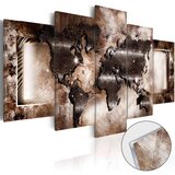  Slika na akrilnom staklu - Platinum Map [Glass] 100x50 Cijene