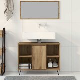  Kupaonski ormar s policom Umjetnički hrast 80 x 33 x 60 cm | Eponuda.com