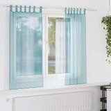 vidaXL Voile zavese z rod žepi 2 kosa turkizna | Shoptok.si