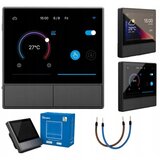  Stensko WiFi stikalo in termostat LCD touch črno eWeLink Alexa Google Assistant | Shoptok.si