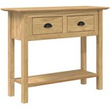  Konzolna miza s predalom BODO Medeno rjava 91 x 34,7 x 74 cm, (5000201731) | Shoptok.si