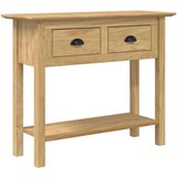  Konzolna stolica s ladicama BODO Medeno smeđa 91 x 34.7 x 74 cm - boja meda | shoptok.hr