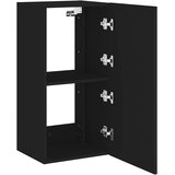  Zidni TV ormarić s LED svjetlima crni 40,5x35x80 cm | shoptok.hr