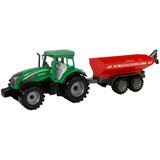  Zelen traktor z rdečim prikolico Fraktalni pogon | Shoptok.si