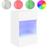 Maison Chic Stenska TV omarica - TV stojalo - Televizijska omarica z LED lučkami bela 40x30x60,5 cm, (21699728) Cene