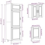  8-dijelni set kuhinjskih ormarića Kalmar konstruiranog drva | shoptok.hr