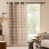 Douceur d intérieur Črna/bež zavesa 140x280 cm Ondine – | Shoptok.si