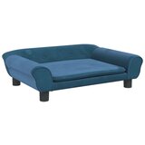 vidaXL dječja fotelja plava 70x45x26 cm baršunasta Cijene