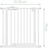 Nukido sigurnosna vrata za djecu 75-85 cm bijela | shoptok.hr