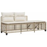  3-dijelni set kutne vrtnih sofa od poliratana s jastucima bež | shoptok.hr