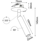  brosline 3250 - ugradno spot svetlo ace 1xG9/2,5W/230V crna | Eponuda.com