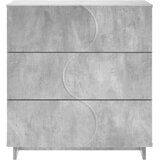  Komoda Betonska siva 70 x 38 x 75 cm Konstruirano drvo Slike