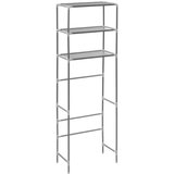  Stalak za pohranu iznad toaleta s 3 razine srebrni 53x28x169 cm | Eponuda.ba