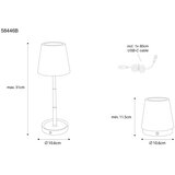 Globo stolna lampa led carlos black 30lm podesiva visina | shoptok.hr