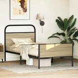 vidaXL Okvir kreveta bez madraca boja hrasta sonome 75 x 190 cm drveni | shoptok.hr