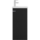  Kupaonski umivaonik s sudoperom Crni hrast 42 x 40 x 84,5 cm | shoptok.hr