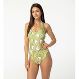 Aloha From Deer Woman's Eggcado Open Back Swimsuit SSOB AFD357 Cene