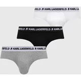 Karl Lagerfeld Moške spodnjice 3-pack moški, črna barva