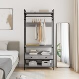  Ormar s ladicama sivi hrast 89x39x184,5 cm konstruirano drvo | Eponuda.ba