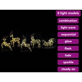  LED Riječni jeleni s 40 LED svjetlima 5 pcs Zlatno PET | shoptok.hr