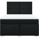  Krevet s oprugama i madracem crni 140x200 cm od tkanine | shoptok.hr