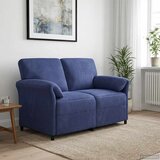 SOFA za dvije osobe Policijska plava 138 x 83 x 95 cm Baršun | shoptok.hr