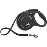 Flexi Classic trak, S 5 m, črn | Shoptok.si