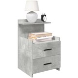  Noćni ormarići 2 kom s 2 ladice betonsko sive boje 40x36 5x62 cm - Beton siva 2 | shoptok.hr