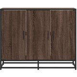 vidaXL Komoda smeđi hrast 94x35x76 cm izrađeno drvo | shoptok.hr