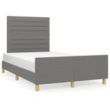 Maison Chic Posteljni okvir - Dvoposteljna postelja - Zakonska postelja brez vzmetnice temno siv 120x200 cm blago-J12871, (21769707) | Shoptok.si