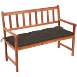 vidaXL Vrtna klupa s jastukom 120 cm od masivnog bagremovog drva | shoptok.hr