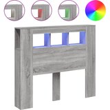  LED uzglavlje boja hrasta 120x18,5x103,5 cm konstruirano drvo | Eponuda.com