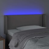  Posteljno vzglavje sivo 103x16x78/88 cm umetno usnje, (20737390) | Shoptok.si