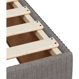 vidaXL Krevet s oprugama i madracem smeđesivi 120 x 190 cm od tkanine | shoptok.hr