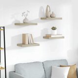  Plutajuće zidne police 4 kom boja hrasta 40 x 23 x 3,8 cm MDF | shoptok.hr