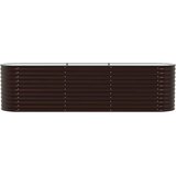  Povišena gredica Smeđa 320 x 80 x 81 cm Čelik | Eponuda.com