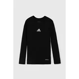 Adidas Otroška dolga majica TEAM BASE TEE črna barva, GN5710