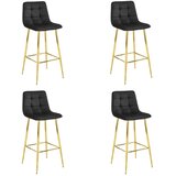  ARCETO stolac - crni baršun / ZLATNE noge x 4 | shoptok.hr