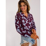 Sublevel Blouse-D73771M11186A-burgundy | Shoptok.si