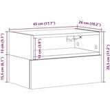 vidaXL Zidni noćni ormarići 2 kom beton siva 45x26x28,5 cm | shoptok.hr
