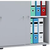 MID.YOU pisarniška omara lona l, siva | Shoptok.si