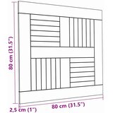 Stolna ploča od masivne tikovine četvrtasta 80 x 80 x 2,5 cm | Eponuda.com