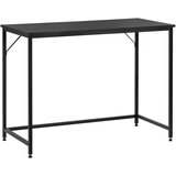 springos Moderna računalniška miza ® 100 × 50 × 76 cm - industrijska miza v mansardi, črna, (5000125680) Cene