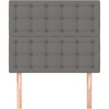  Uzglavlja 2 kom tamnosiva 100x5x78/88 cm od tkanine | shoptok.hr