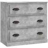 Maison Chic Komoda - Predalnik betonsko siva 70x35,5x67,5 cm inženirski les, (21721746) Cene