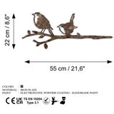 WALLXPERT decorative object figura bird on the branch 03 brown | ePonuda.com